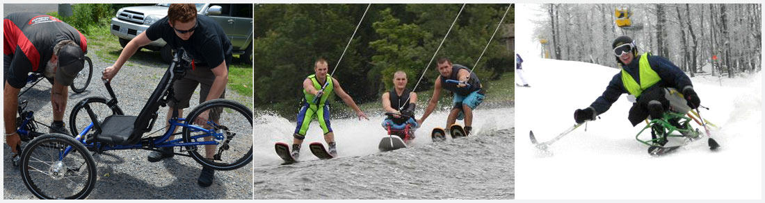 Adaptive Biking, Waterskiing & Skiing